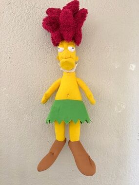 The Simpsons Sideshow Bob 20" Plush Caveman Doll Toy Factory 2014 Cartoon